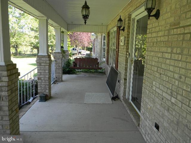 view of patio with a porch