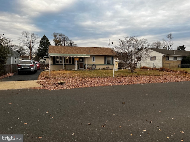 view of front of home