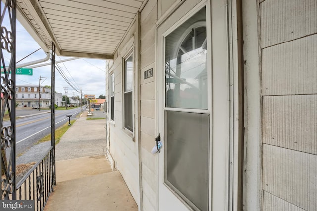 exterior space with a porch