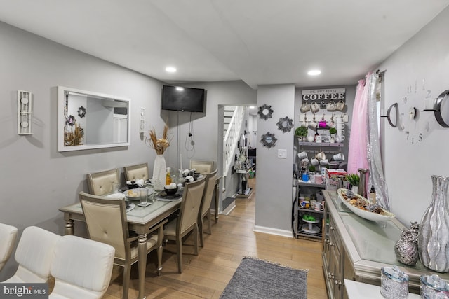 interior space featuring light hardwood / wood-style flooring