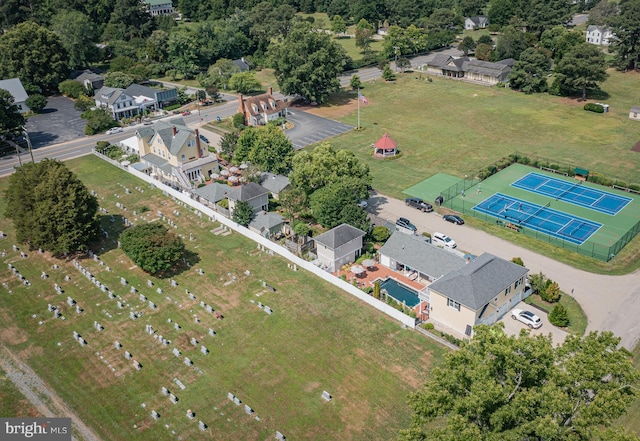 drone / aerial view featuring a residential view