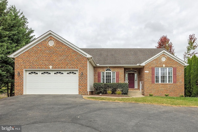 ranch-style home with a garage