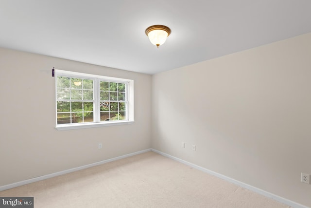 view of carpeted empty room