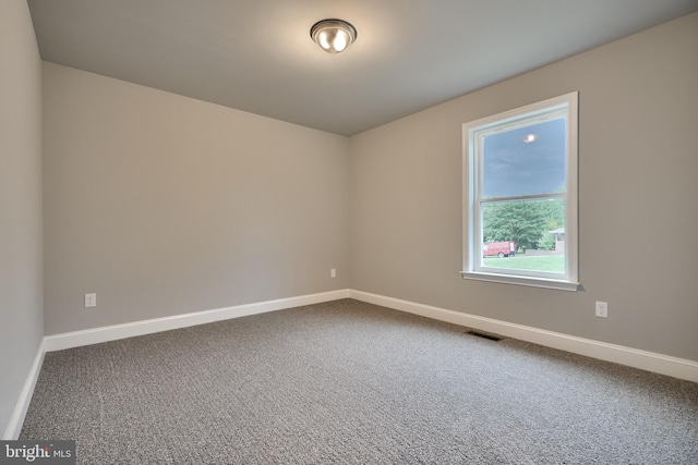 view of carpeted empty room