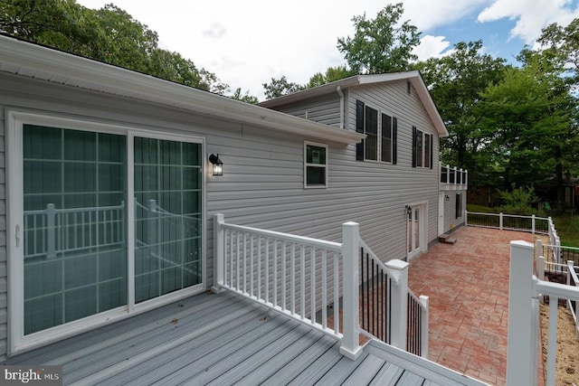 deck with a patio area