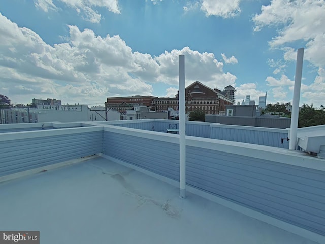 view of patio / terrace with a balcony