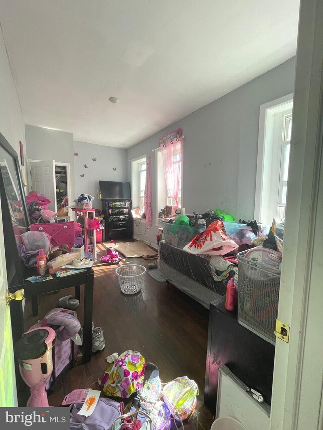 bedroom featuring hardwood / wood-style floors