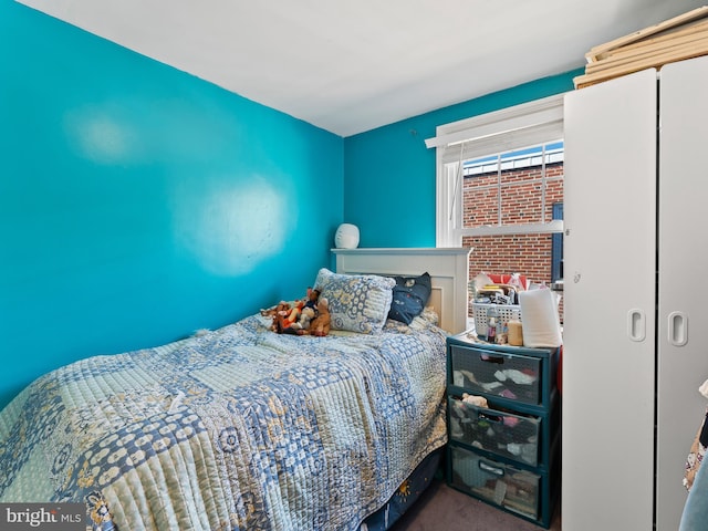 bedroom featuring carpet flooring