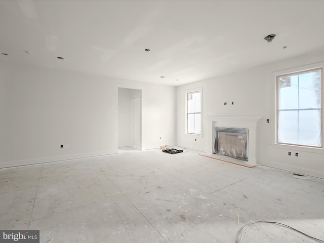 view of unfurnished living room