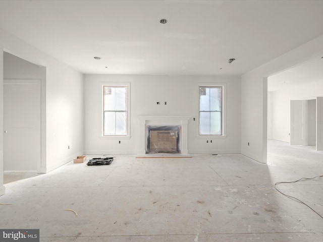 view of unfurnished living room