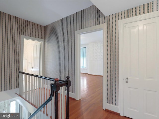 hall featuring hardwood / wood-style flooring