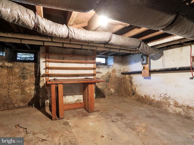 view of basement