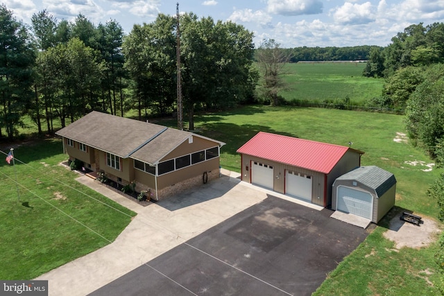 birds eye view of property