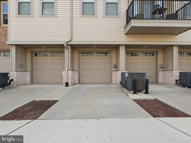 garage featuring central AC