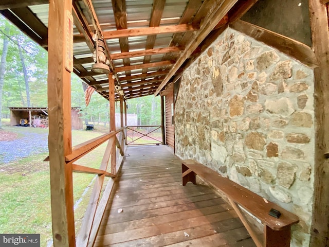 view of wooden terrace