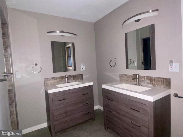 bathroom with vanity