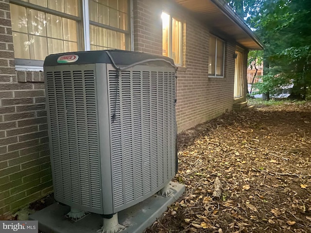 exterior details featuring central AC unit