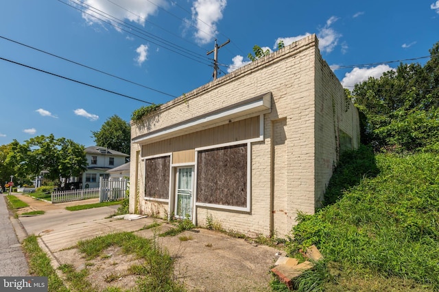 exterior space with fence