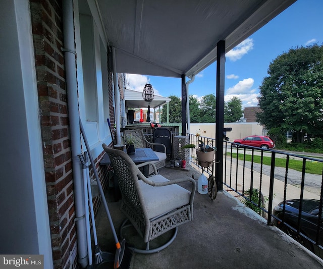 view of balcony