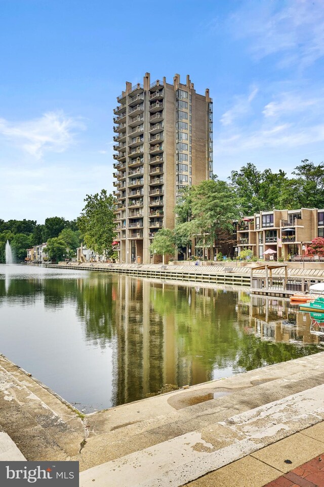 view of water feature