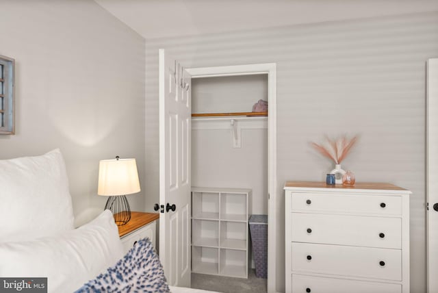 bedroom with a closet