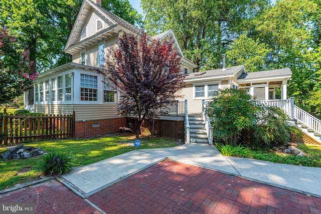 view of front of home