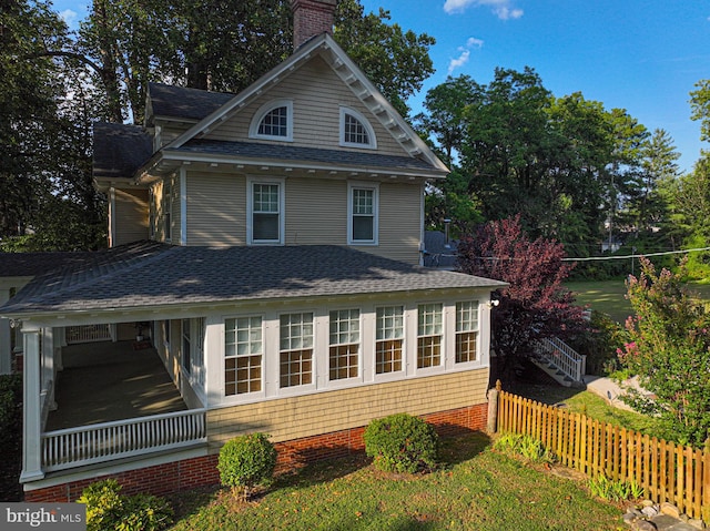 view of home's exterior