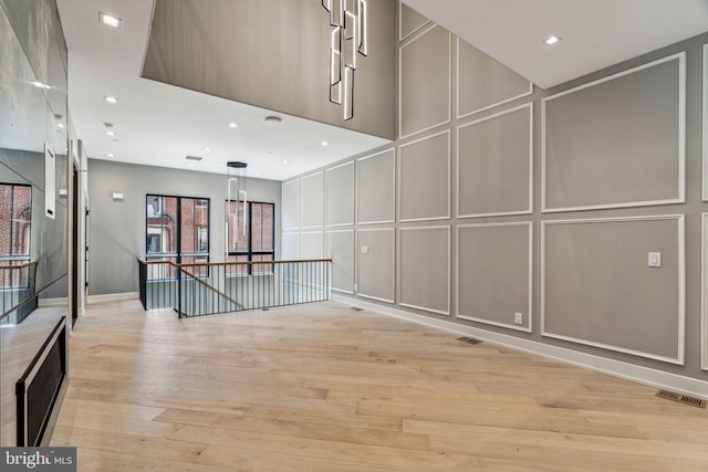 interior space with light wood-type flooring