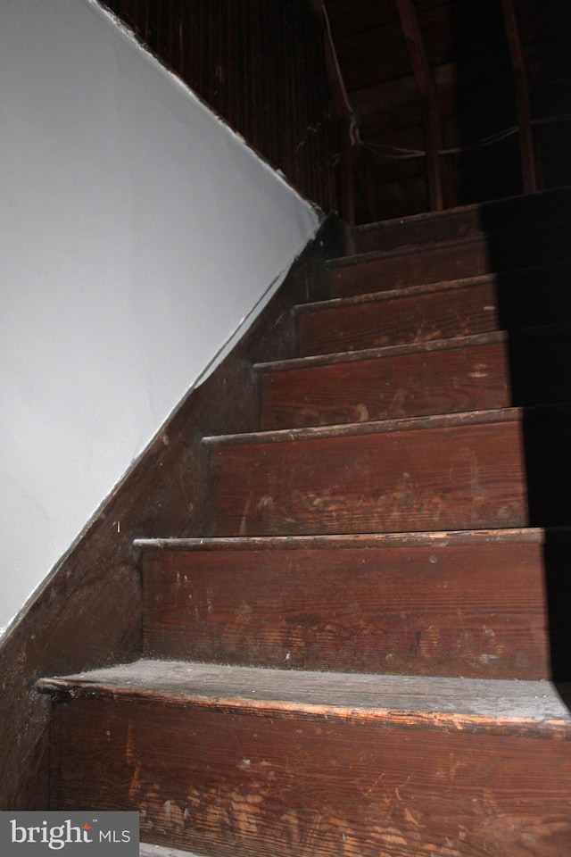 view of stairway