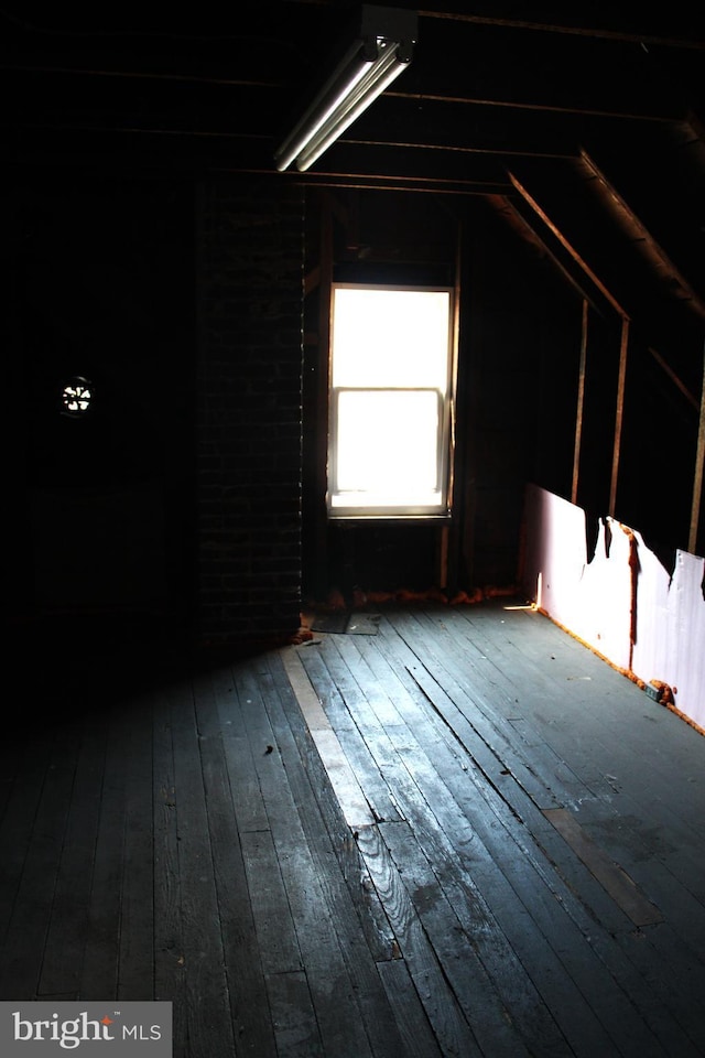 view of attic