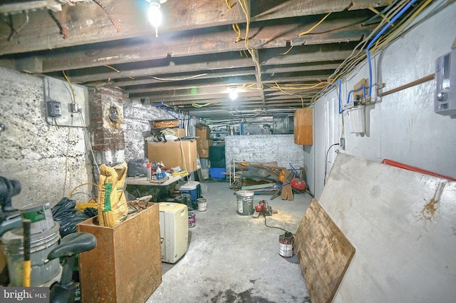 view of basement