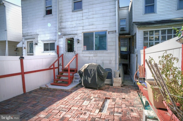 view of patio featuring area for grilling