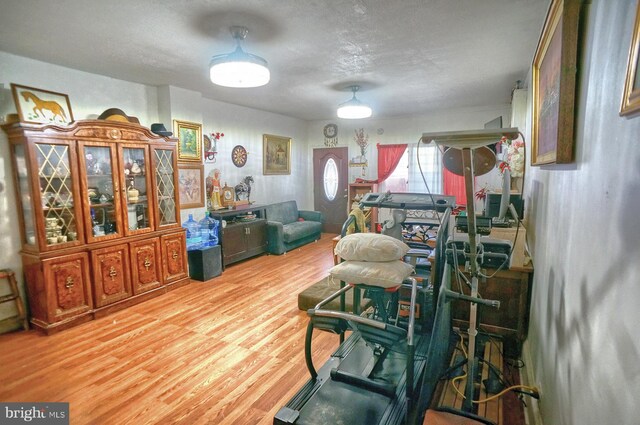 interior space with light wood-type flooring