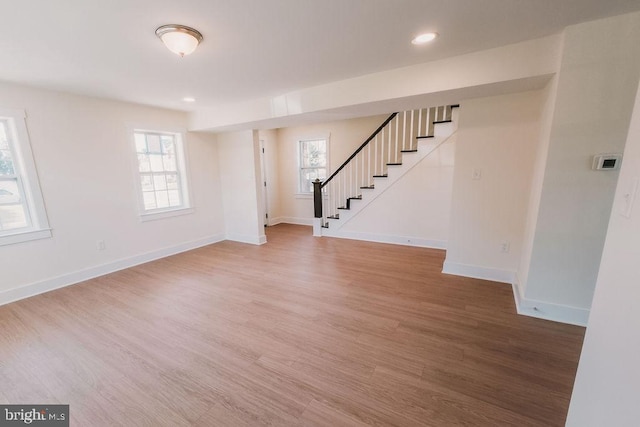 foyer featuring wood-type flooring