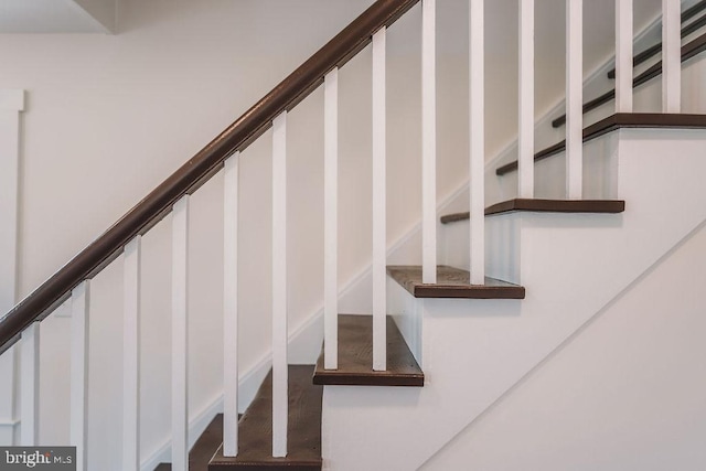 view of stairway