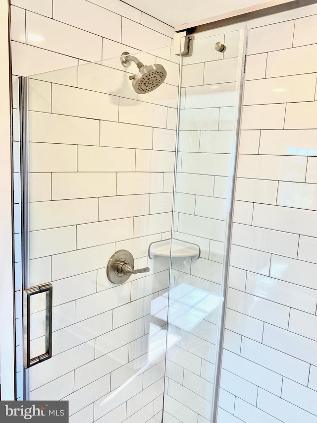 bathroom with walk in shower