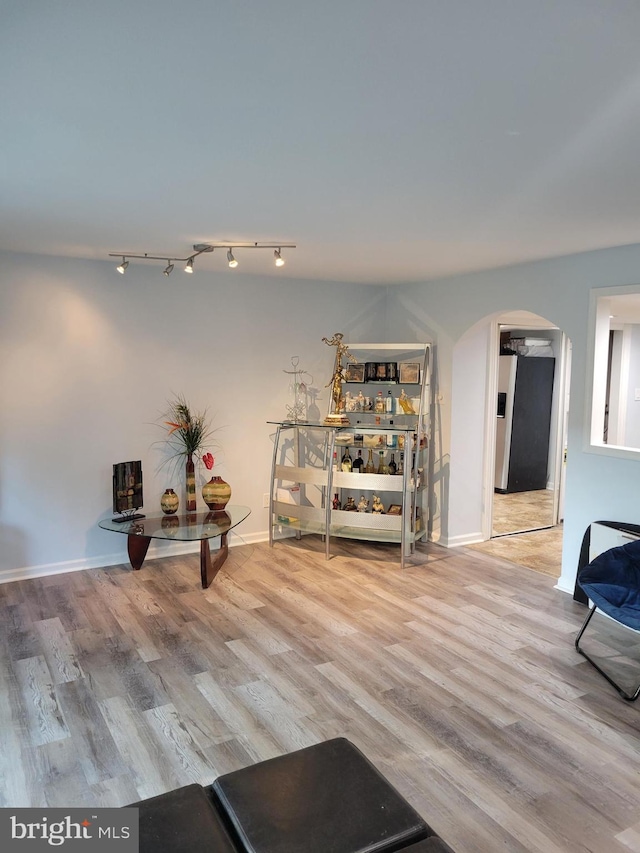 interior space featuring hardwood / wood-style flooring