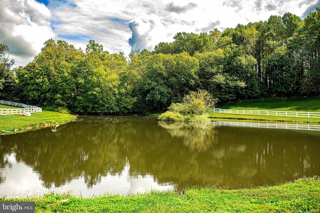 view of water feature