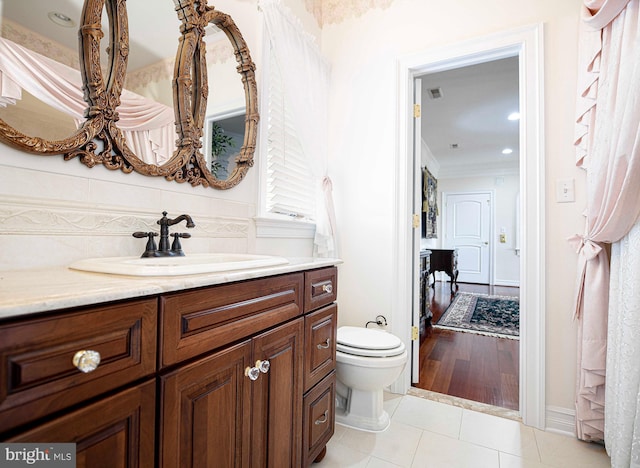 4116 Harford Creamery Rd, White Hall, MD 21161 - bathroom featuring toilet, tile patterned flooring, and vanity
