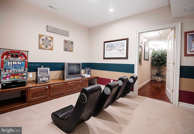 4116 Harford Creamery Rd, White Hall, MD 21161 - interior space featuring carpet floors, recessed lighting, baseboards, and visible vents