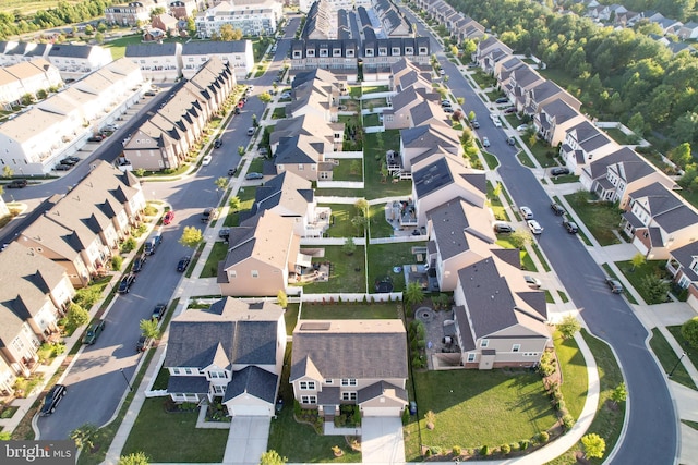 drone / aerial view featuring a residential view