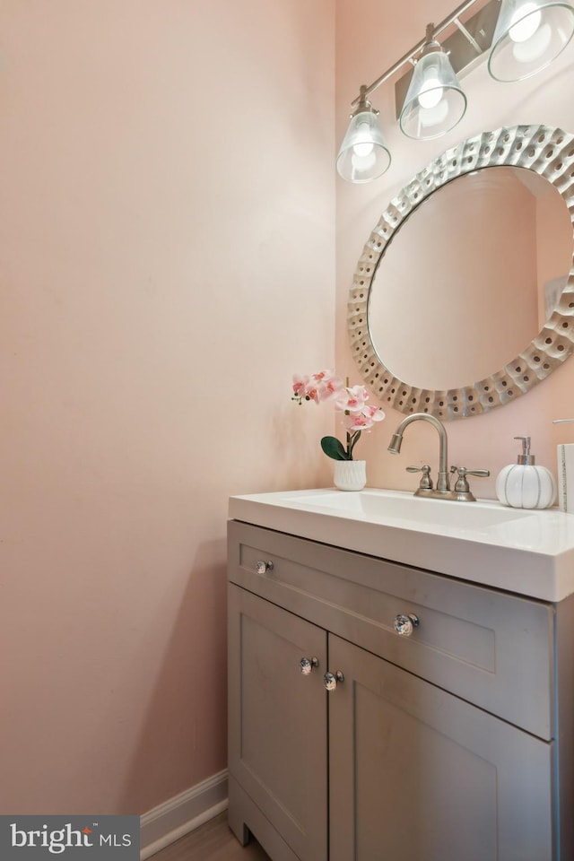 bathroom with vanity