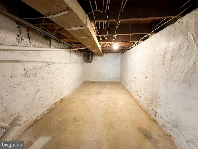 view of basement