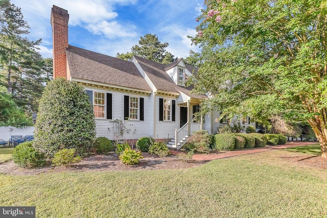 exterior space featuring a yard