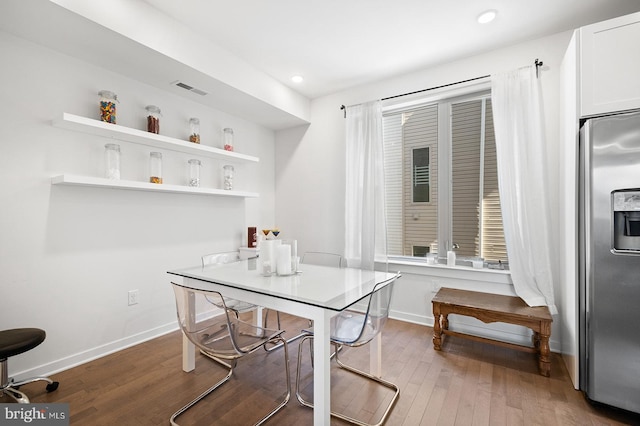 office with hardwood / wood-style floors