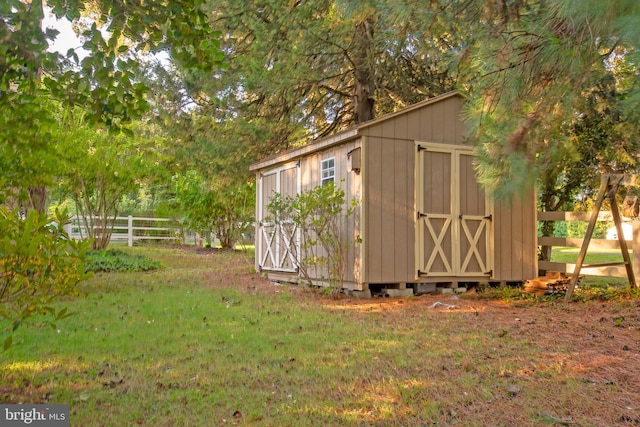 view of outdoor structure