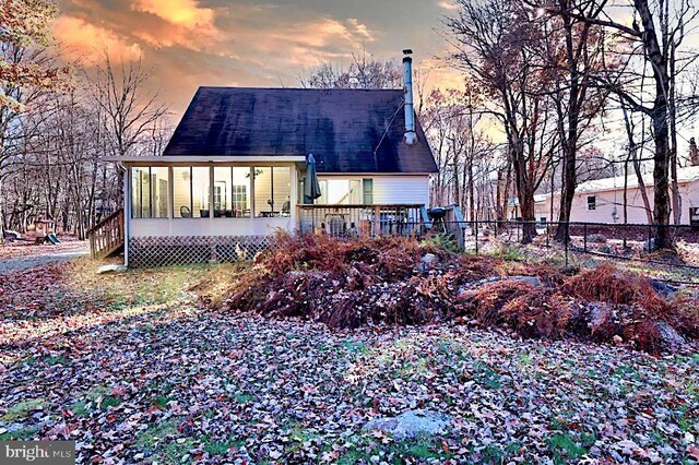 view of front of house with a porch