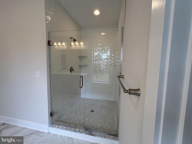 bathroom with walk in shower