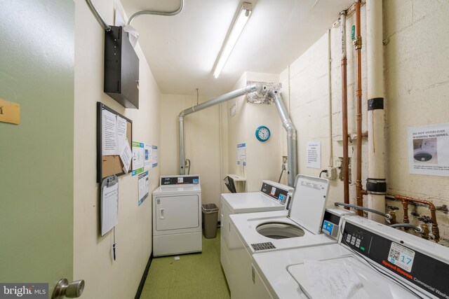 laundry area featuring washer and dryer