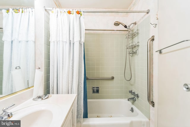 130 Slade Ave Unit 213, Pikesville, MD 21208 - bathroom with shower / bath combination with curtain and vanity
